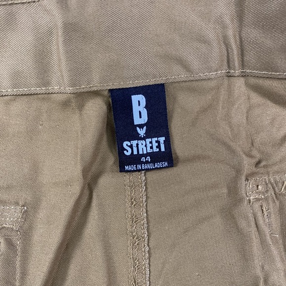NEW B Street Cargo Shorts Mens 44 Camel Tan Utility Belted Pockets Outdoor Y2K - Picture 11 of 14